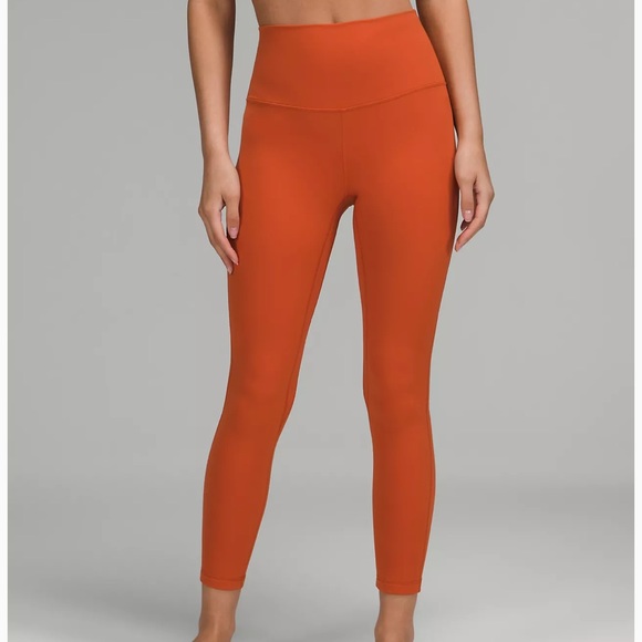 Lululemon Align Crop 23 Sz 6 Canyon Orange Leggings Halloween Fall Workout Pants - Picture 6 of 7